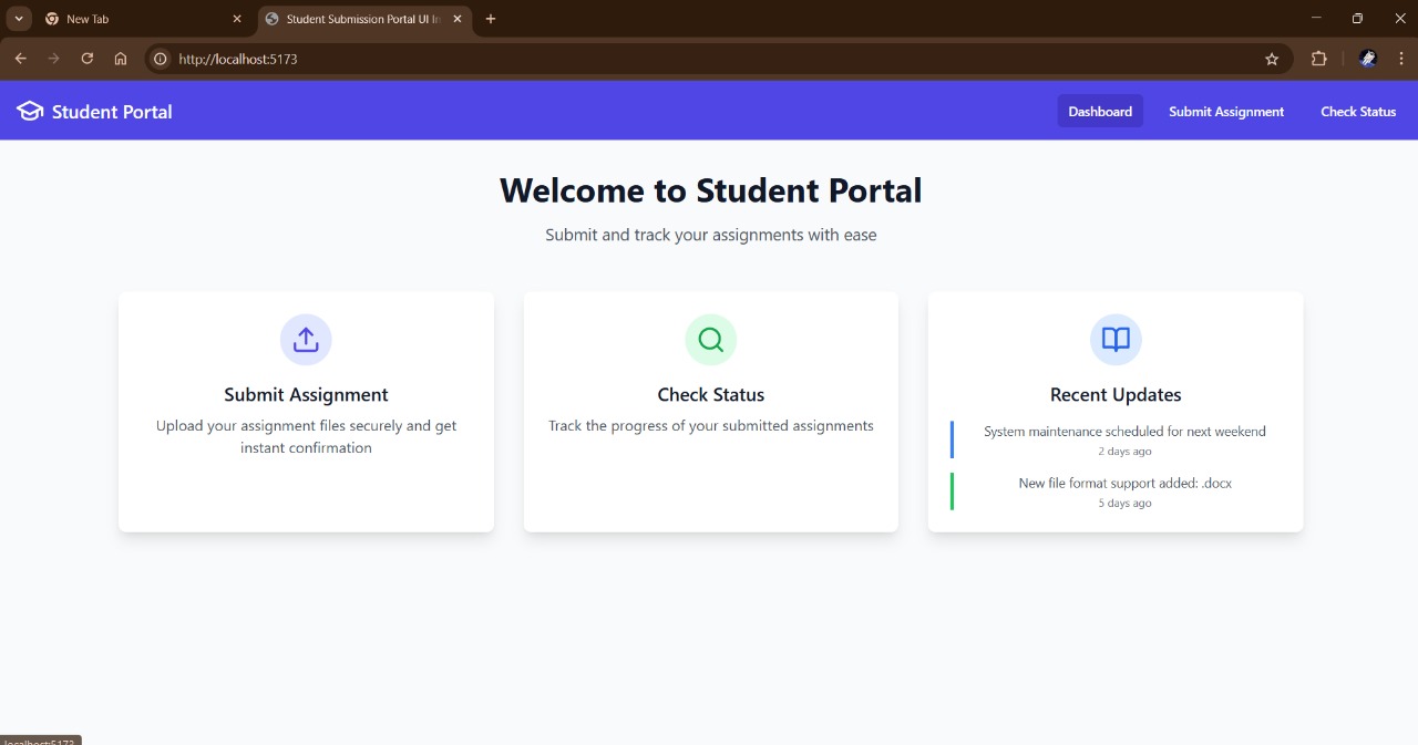 Resilient Student Submission Portal